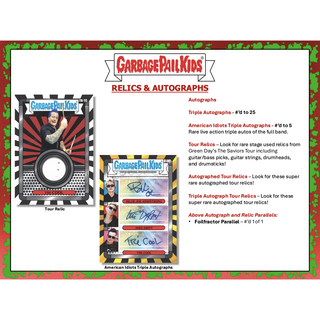 2024 Topps Garbage Pail Kids Battle Of The Bands: Green Day Hobby Box