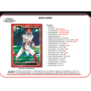 2024 Topps Chrome Football Blaster Box