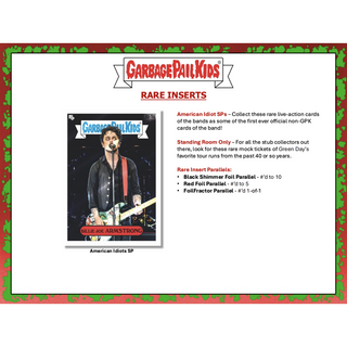 2024 Topps Garbage Pail Kids Battle Of The Bands: Green Day Hobby Box
