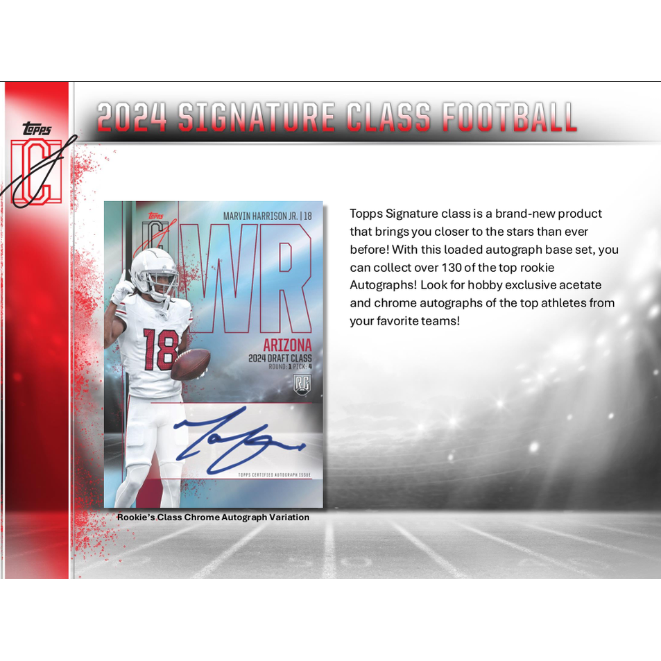 2024 Topps Signature Class Football Mega