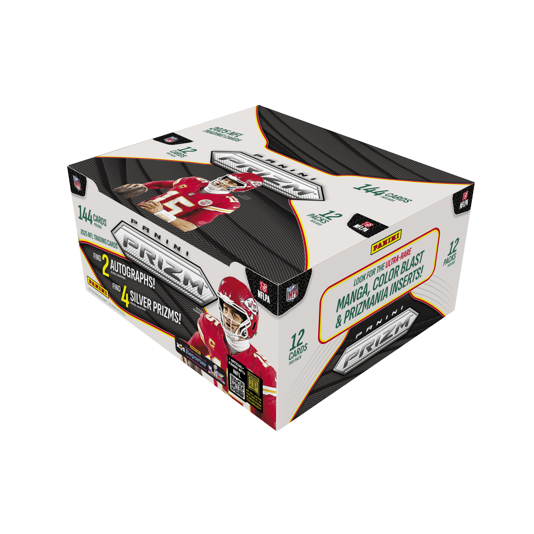 Featuring Panini’s iconic chromium finish, this release is packed with top rookies, established stars, and legends across a deep checklist of vibrant Prizm parallels.