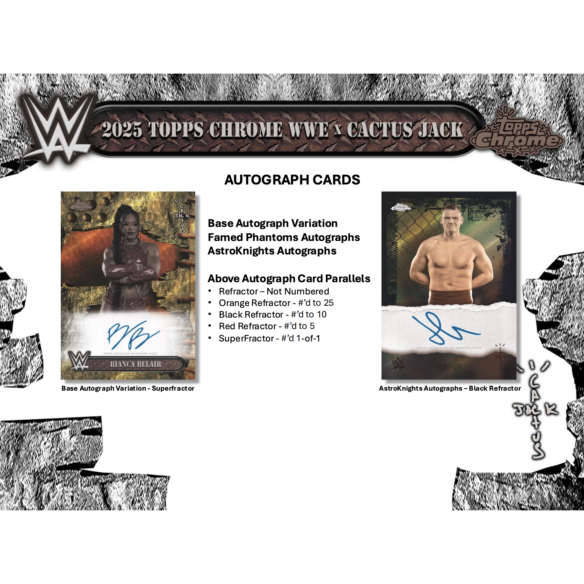 2025 Topps Chrome WWE x Cactus Jack Box