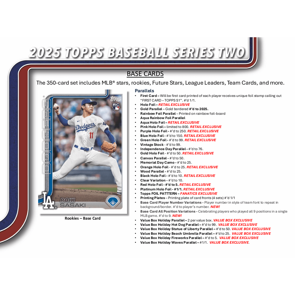 2025 Topps Series 2 Baseball Blaster Box