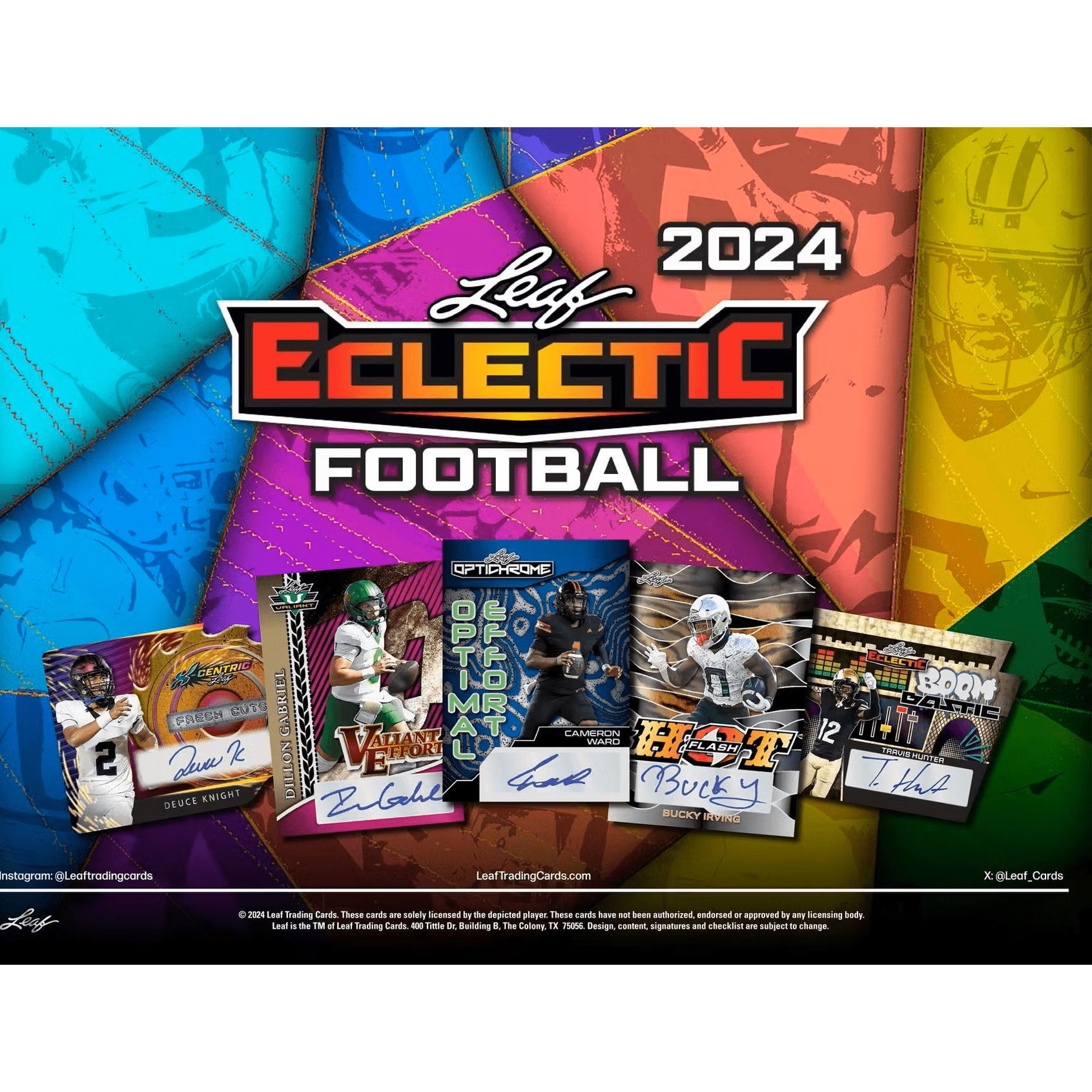 2024 Leaf Eclectic Football Jumbo Hobby Box