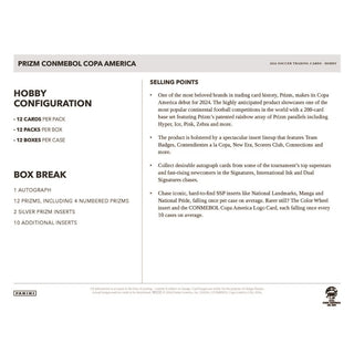 2024-25 Panini Prizm CONMEBOL Copa America Hobby Box