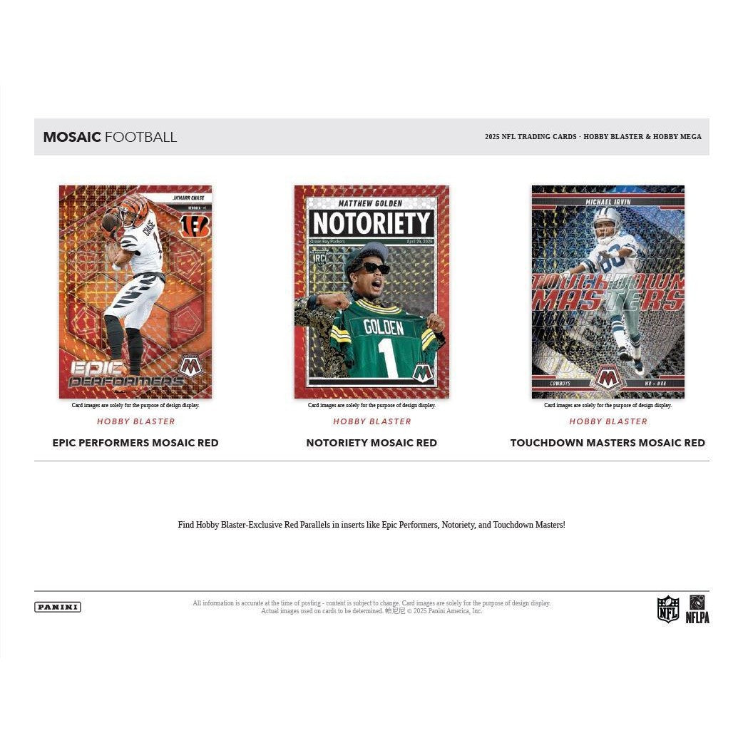 2025 Panini Mosaic Football Hobby Blaster Box