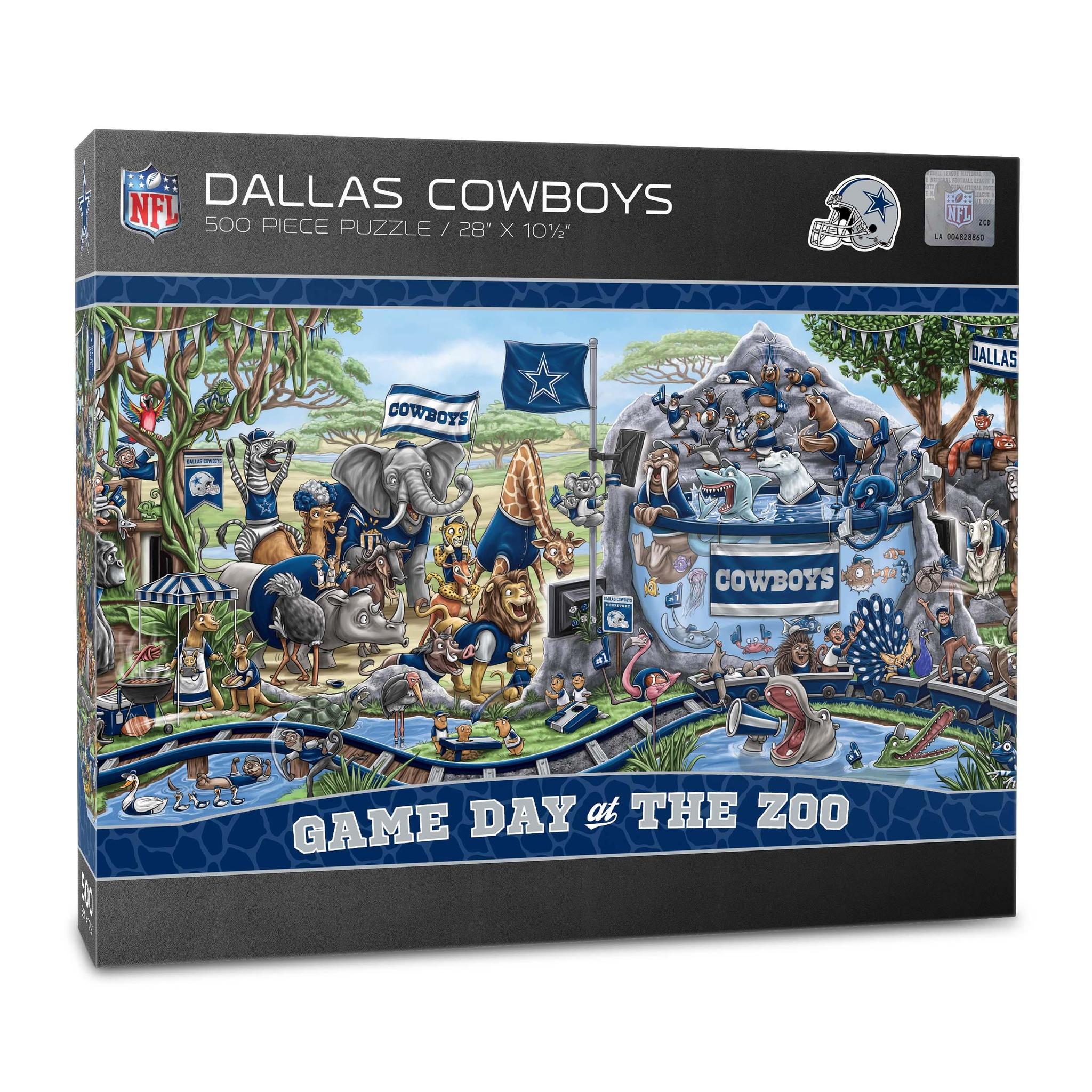 Dallas Cowboys Game Day at the Zoo 500 pc Puzzle