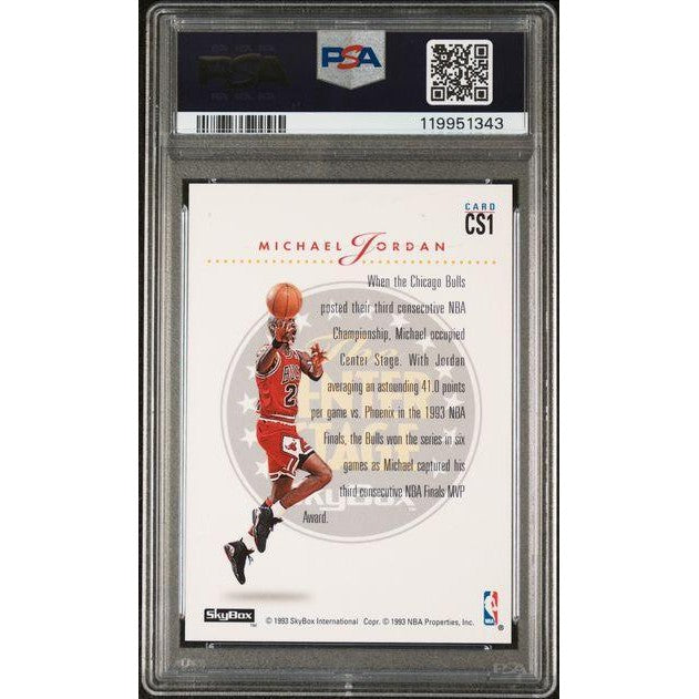 1993 Skybox Premium Michael Jordan Center Stage #CS1 PSA 7