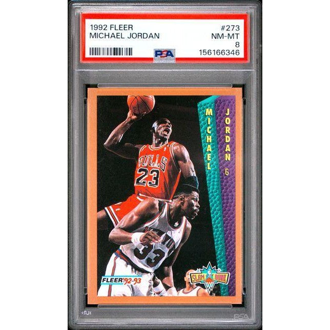 Michael Jordan 1992 Fleer #273 PSA 8