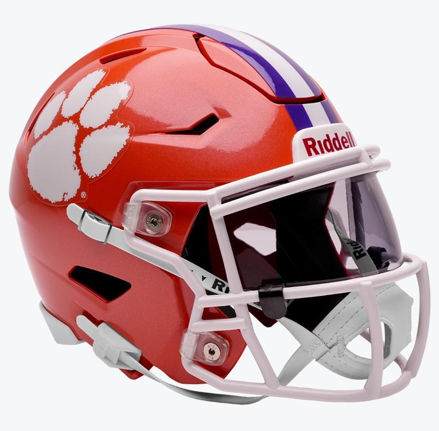 Clemson Tigers Riddell Speed Flex Mid-Size Helmet