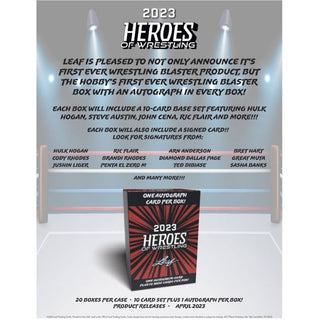 2023 Leaf Heroes of Wrestling Blaster Box