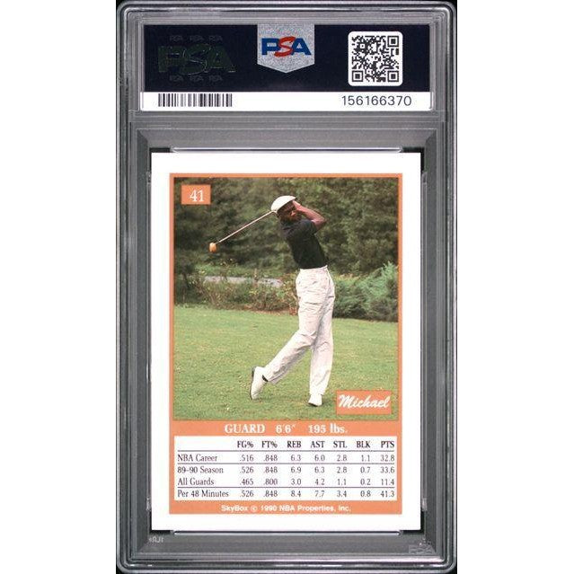 Michael Jordan 1990 Skybox #41 PSA 7