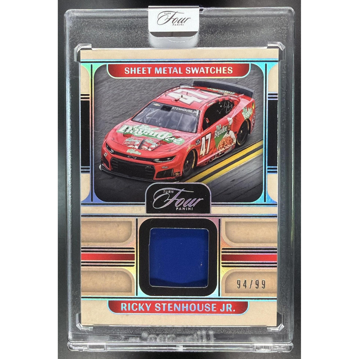2026 Panini Four Racing Ricky Stenhouse Jr. #SM-RSJ Sheet Metal Swatches 94/99 Non-Graded