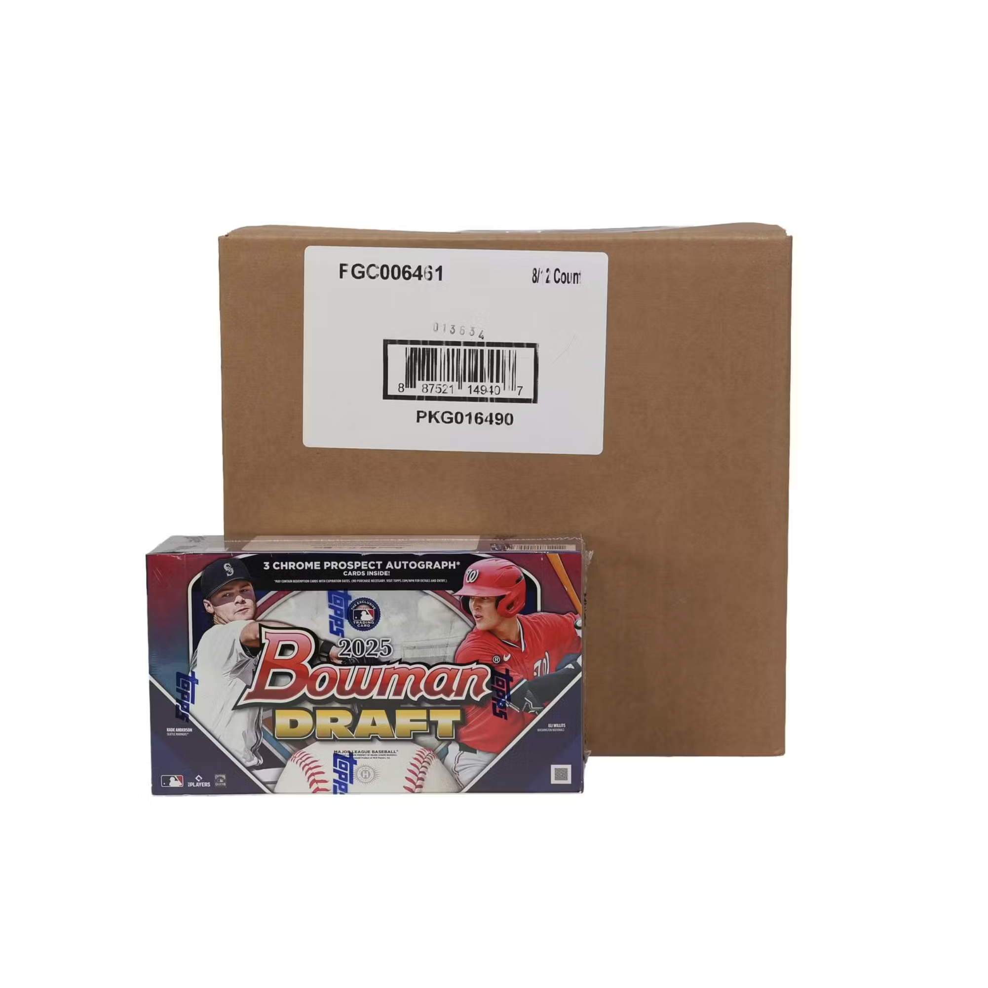 2025 Bowman Draft Baseball Hobby Jumbo 8-Box Case