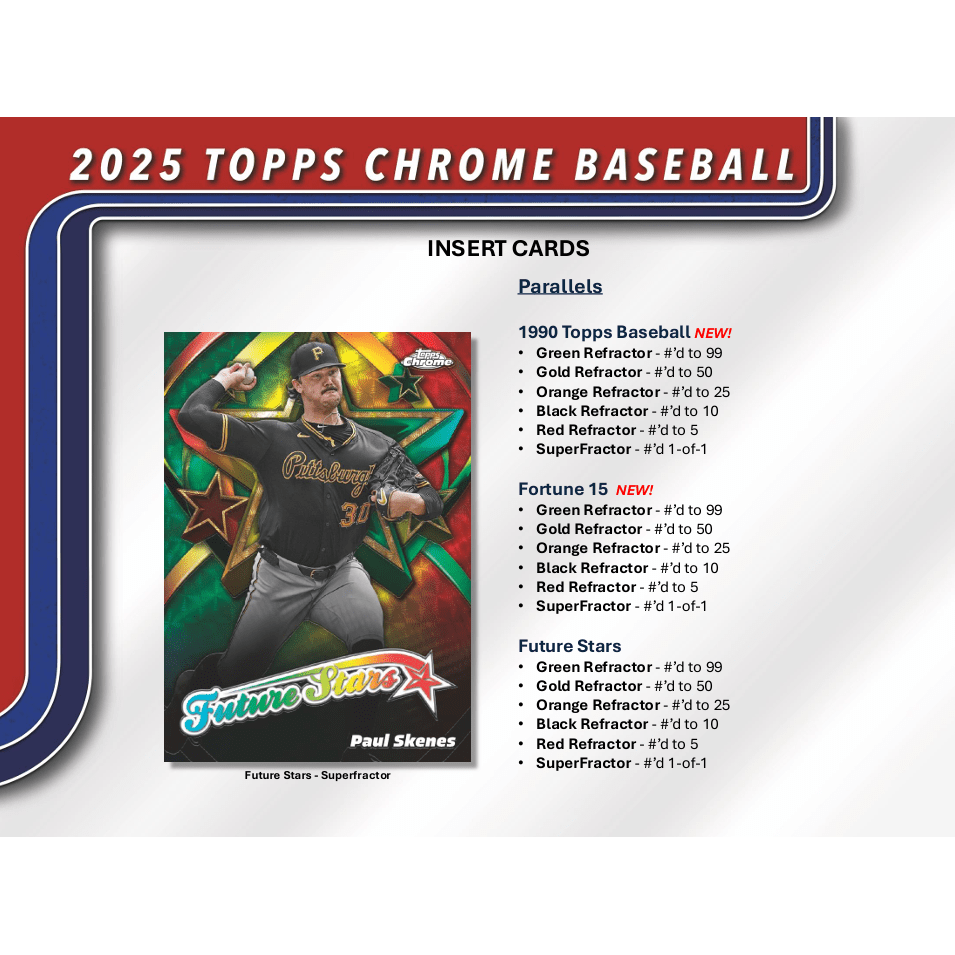 2025 Topps Chrome Baseball Blaster Box