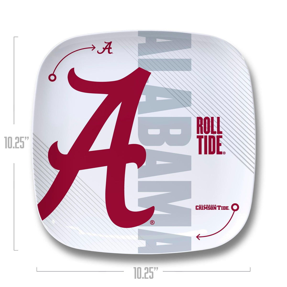 Alabama Crimson Tide Large Party Plate