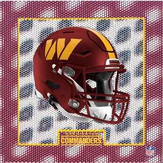 Washington Commanders 5D Helmet Coaster Set – 4-Piece Holographic Shadow Box Design