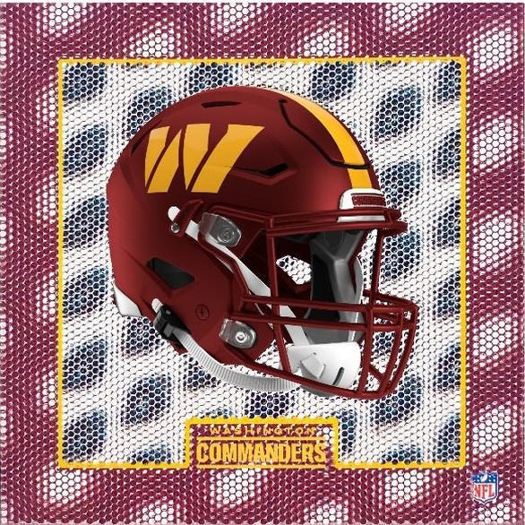 Washington Commanders 5D Helmet Coaster Set – 4-Piece Holographic Shadow Box Design