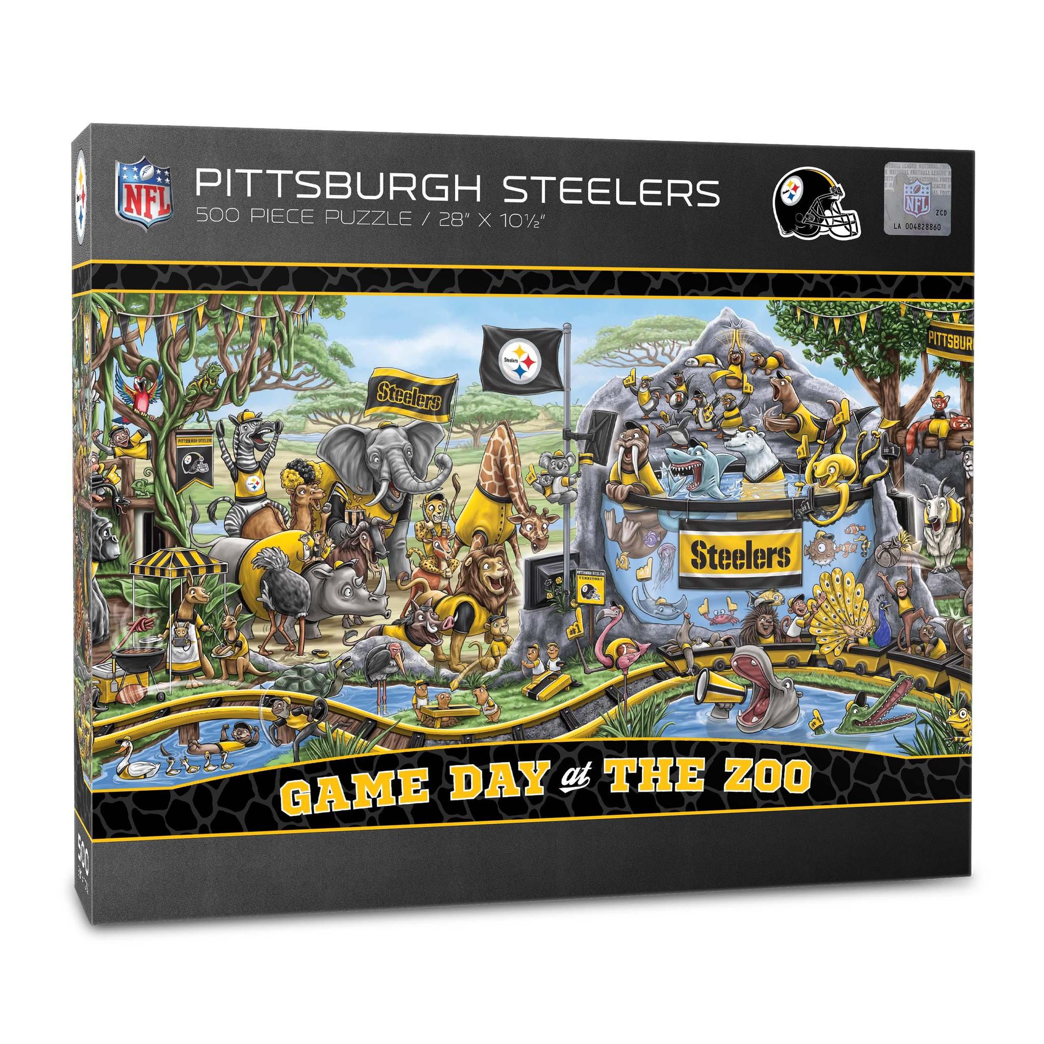 Pittsburgh Steelers Game Day at the Zoo 500 pc Puzzle