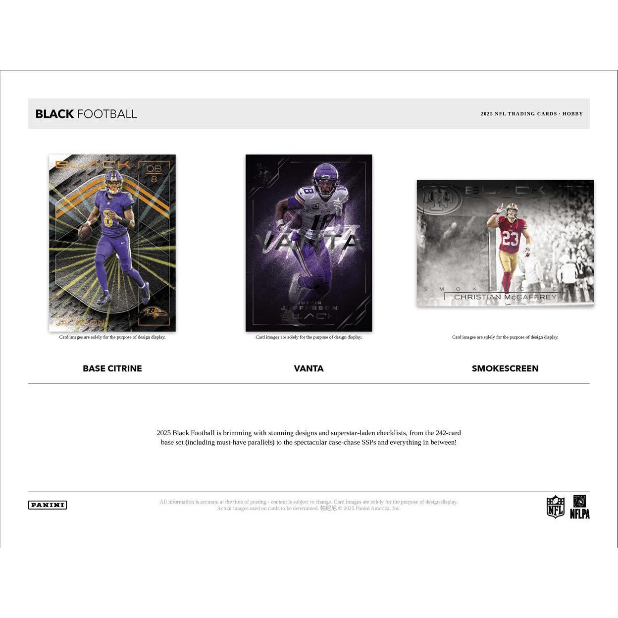 2025 Panini Black Football Hobby Box
