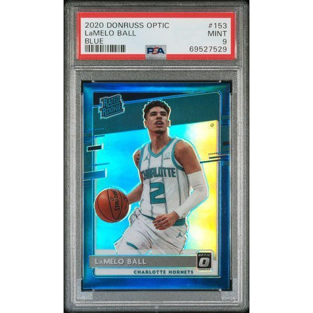 2020 Donruss Optic LaMelo Ball - Blue #153 PSA 9