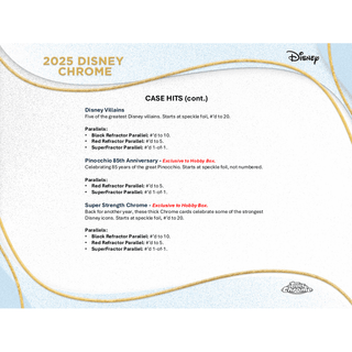2025 Topps Chrome Disney Hobby Box