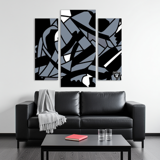 Wall Decor: Las Vegas Raiders - Modern Wall Art 3pc