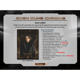 2024 Topps Dune Chrome Hobby Box