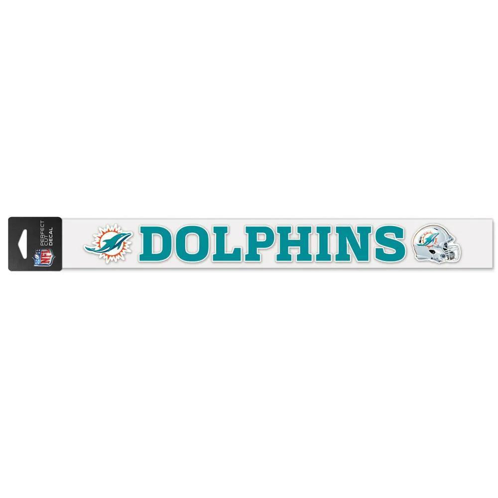 Miami Dolphins Perfect Cut Decal – 2" x 19"