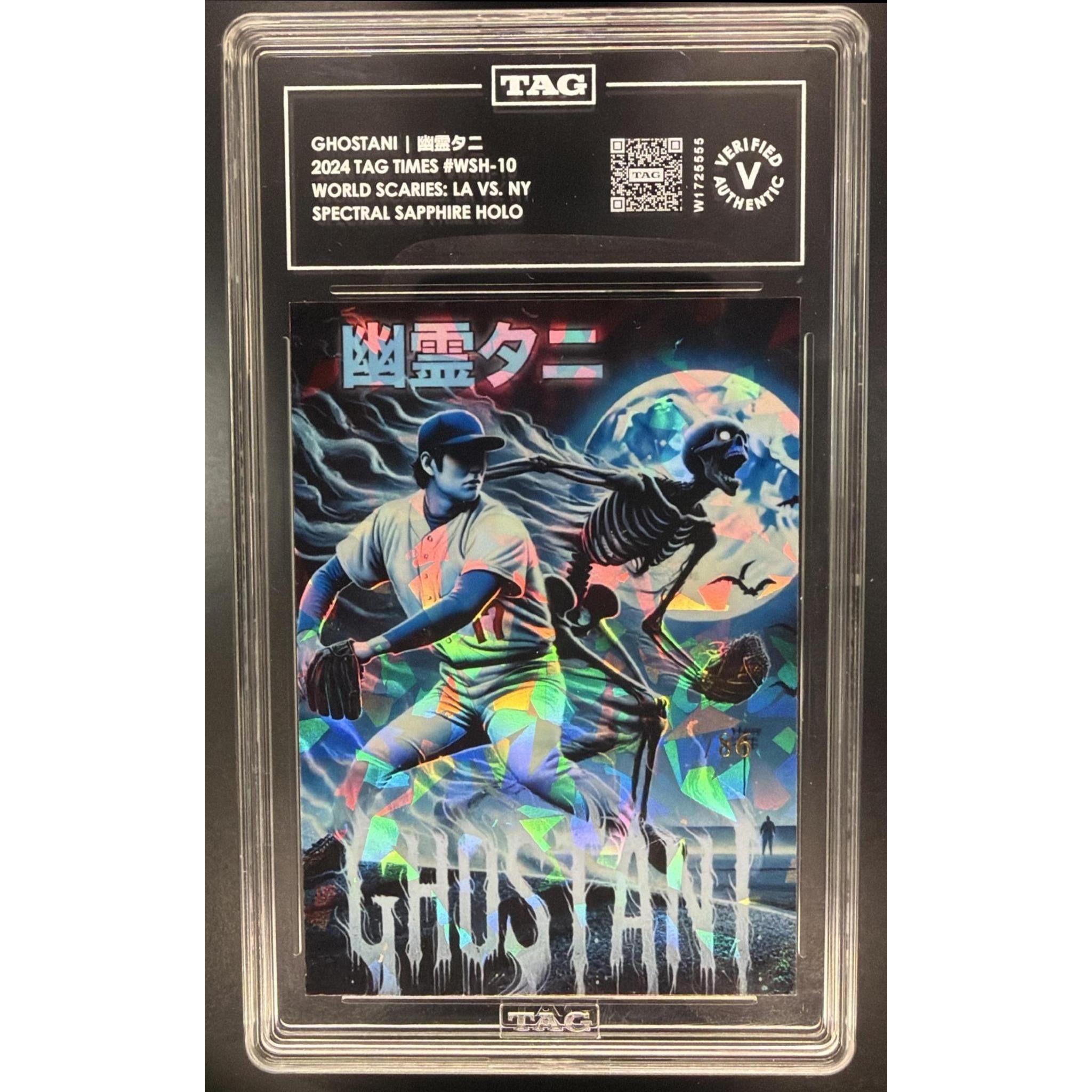 Ghostani 2024 TAG Times World Scaries: LA vs. NY Spectral Sapphire Holo #WSH-10 TAG Verified Authentic