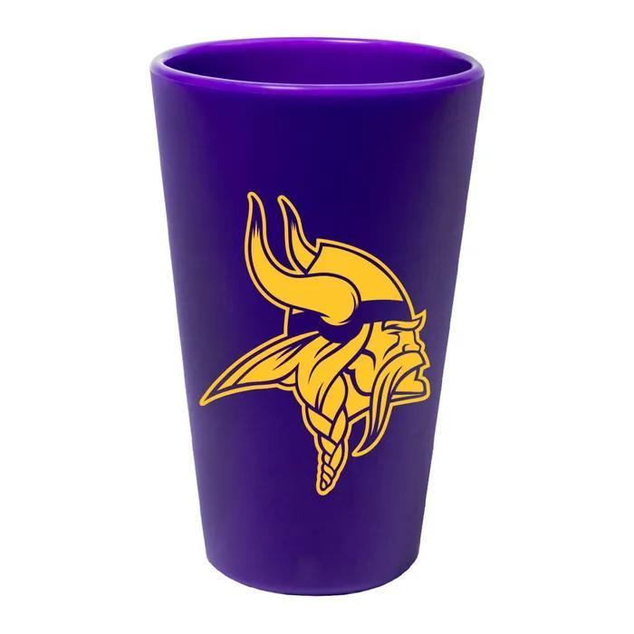 Minnesota Vikings Team Color 16 oz Silicone Pint Glass