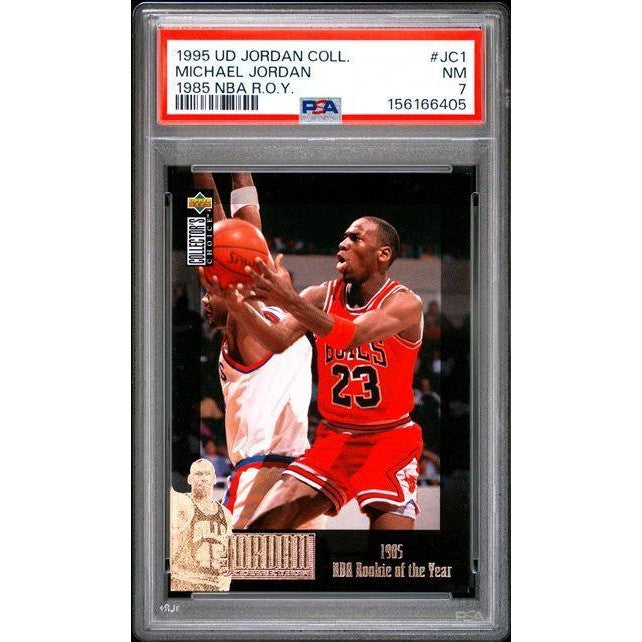 Michael Jordan 1995 Upper Deck Jordan Collection #JC1 PSA 7 | 1985 NBA Rookie of the Year