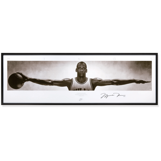 Michael Jordan Autographed “Wings” Poster Framed