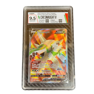 Chesnaught V Full Art Ultra Rare Holo #171/195 – Silver Tempest 2022 – HGA 9.5