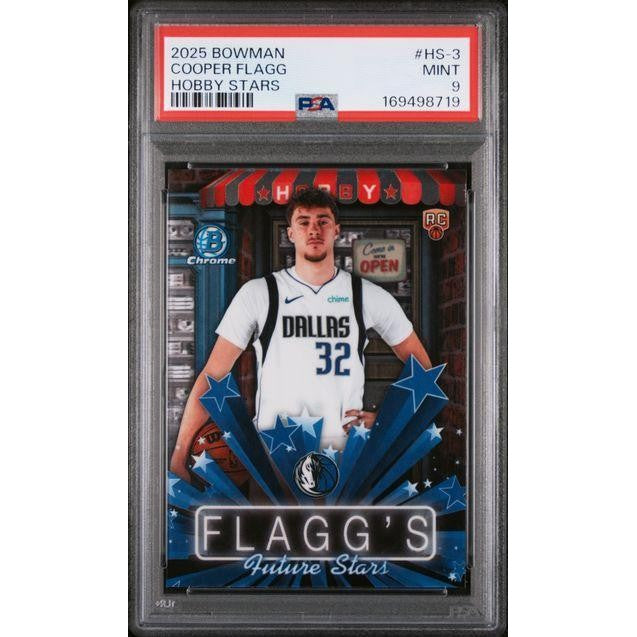2025 Bowman #HS-3 Cooper Flagg Hobby Stars PSA 9