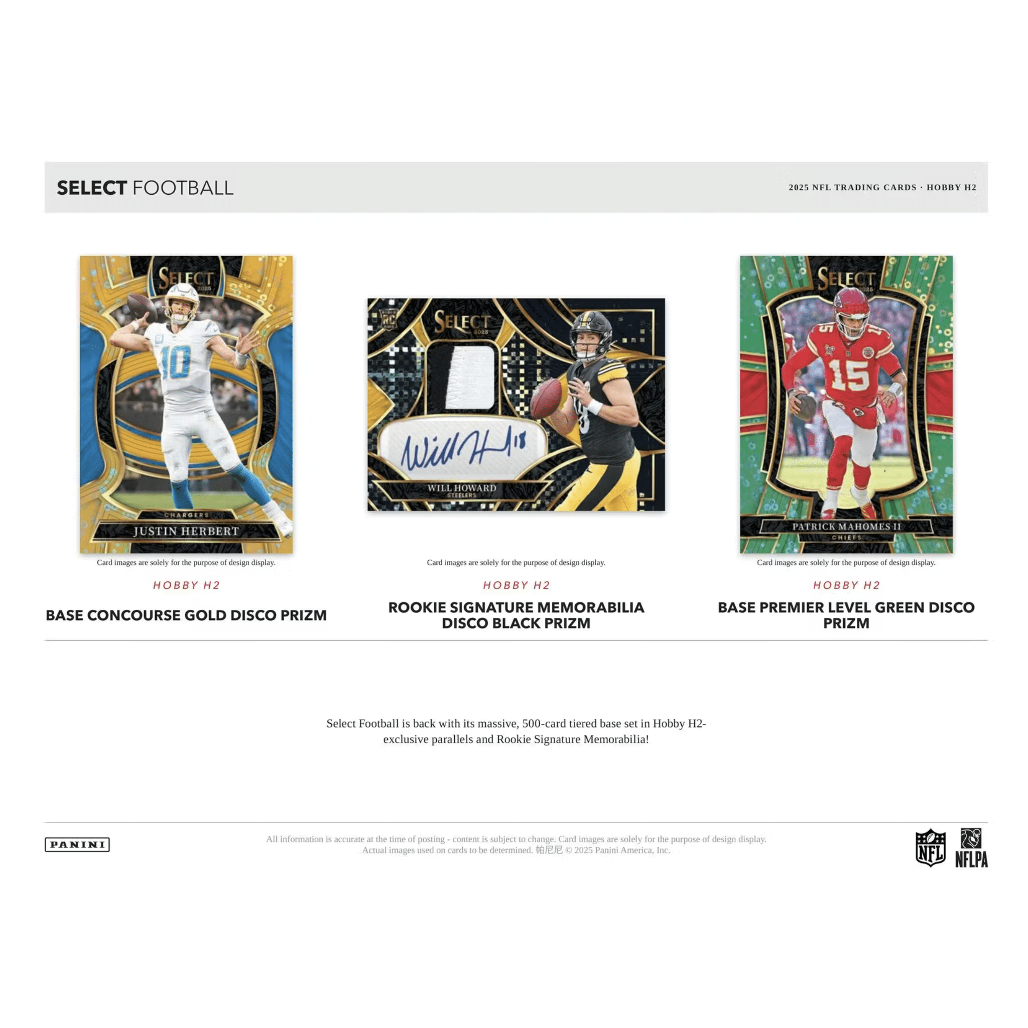 2025 Panini Select Football H2 Box