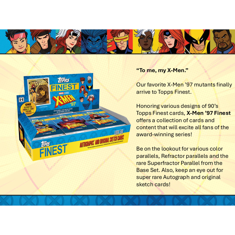 2024 Topps X-Men '97 Finest Hobby Pack