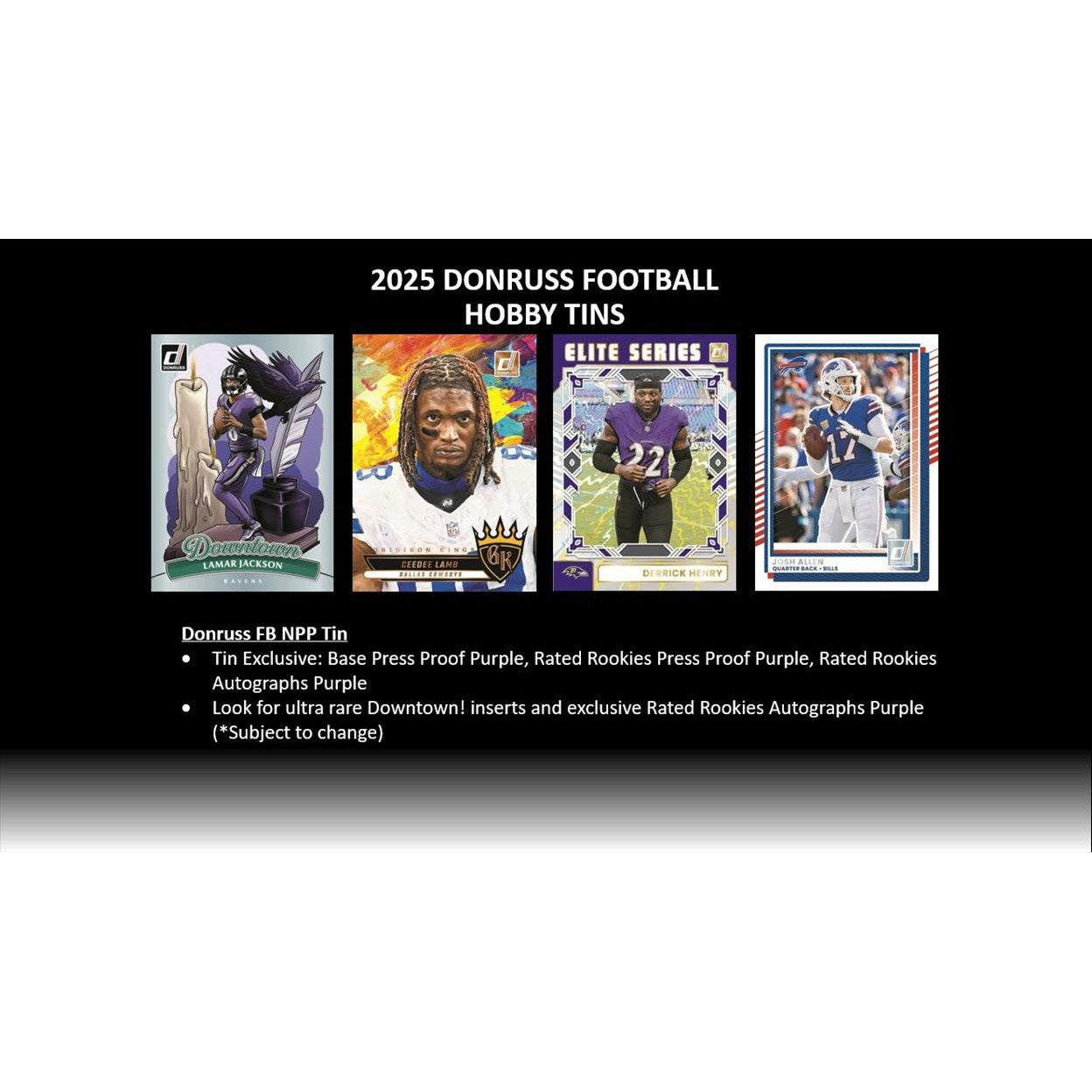 2025 Panini Donruss Football Hobby Winter Tin