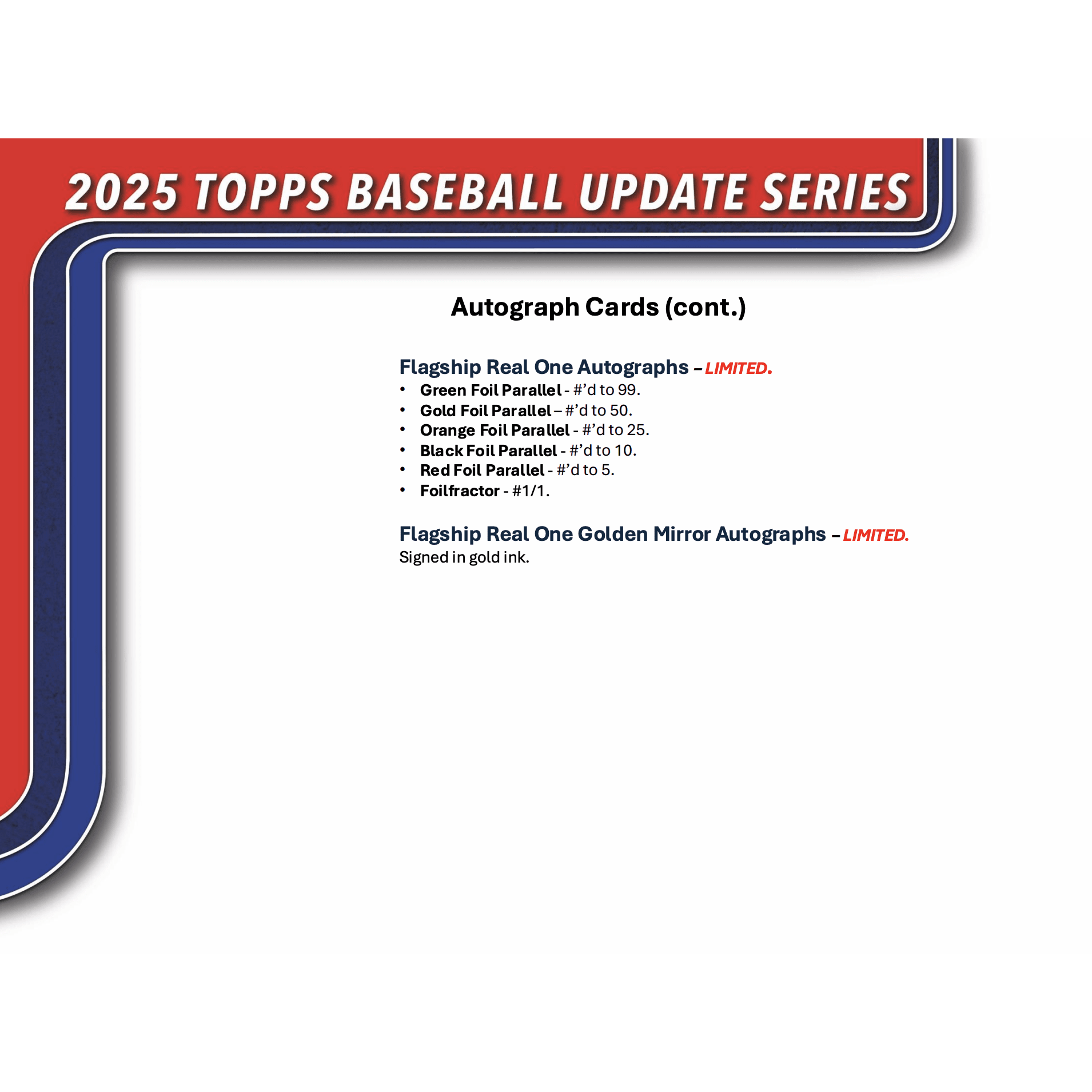 2025 Topps Update Series Baseball Hobby Pack