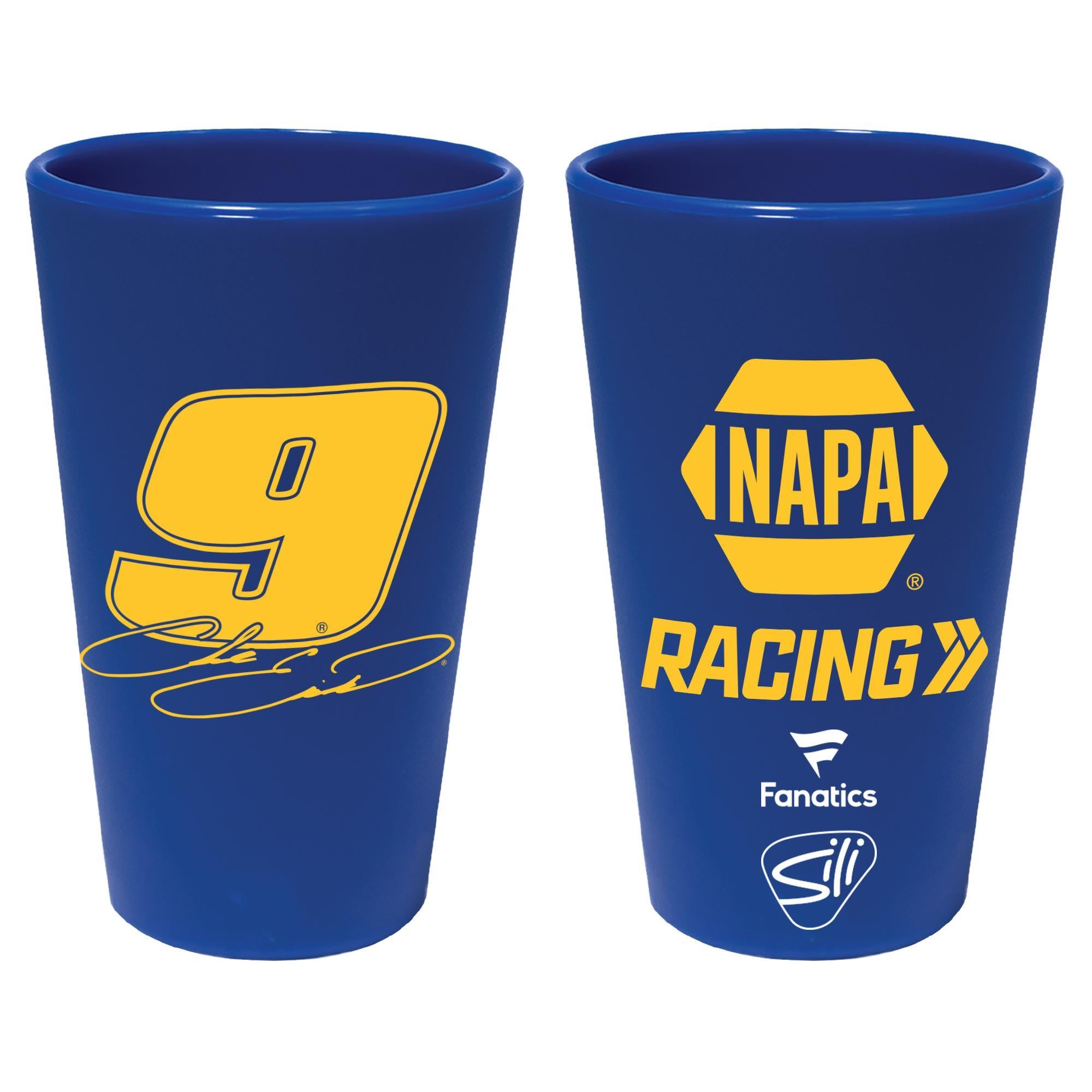 Chase Elliott #9 NAPA 16 oz. Silicone Pint Glass – Officially Licensed