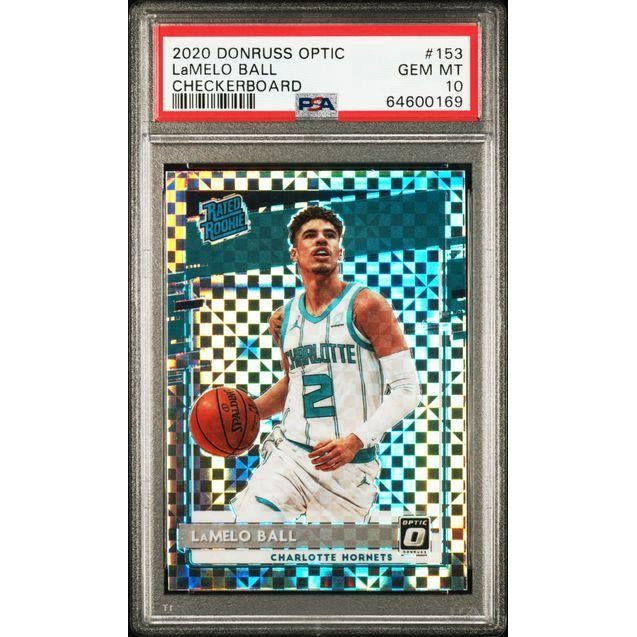 2020 Panini Donruss Optic #153 LaMelo Ball Checkerboard PSA 10