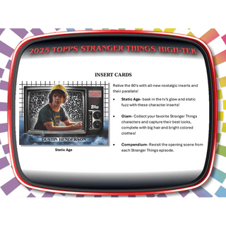 2025 Topps Stranger Things High-Tek Hobby Box