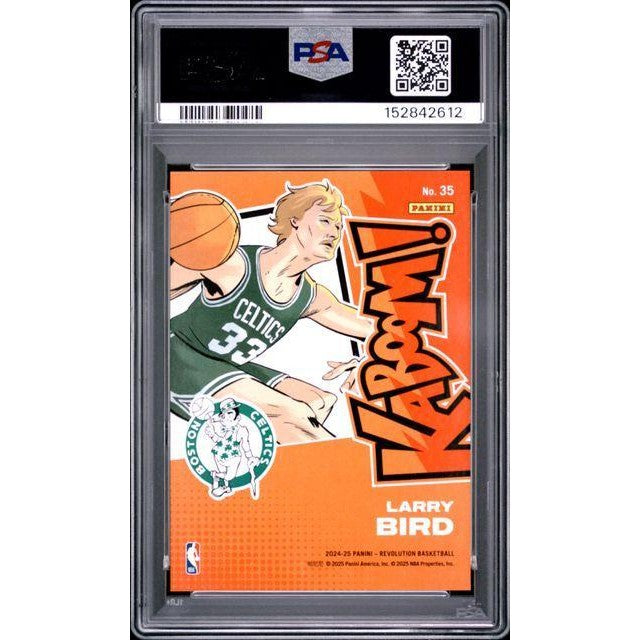 Larry Bird 2024 Panini Revolution Basketball Kaboom! Horizontal Insert PSA 10