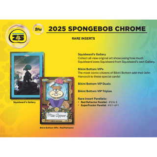 2025 Topps Chrome Spongebob Squarepants 25th Anniversary Hobby Box