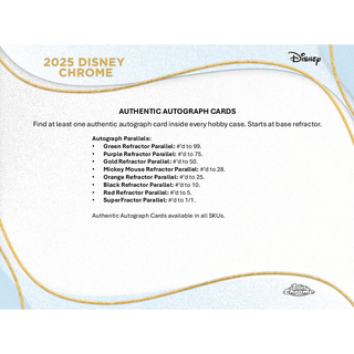 2025 Topps Chrome Disney Hobby Box