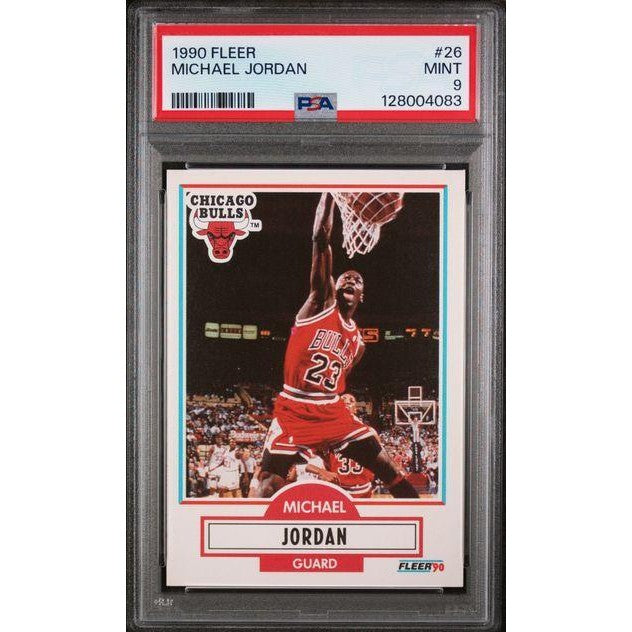 Michael Jordan 1990 Fleer #26 PSA 9