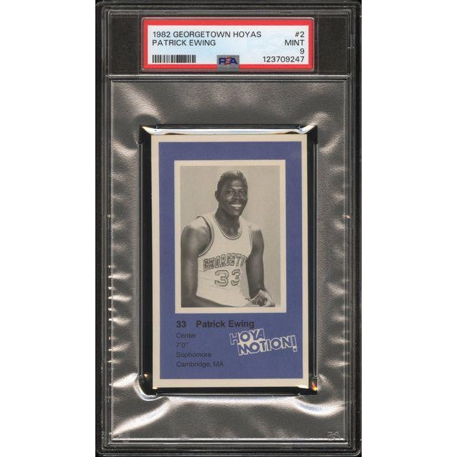 Patrick Ewing 1982 Georgetown Hoyas #2 PSA 9
