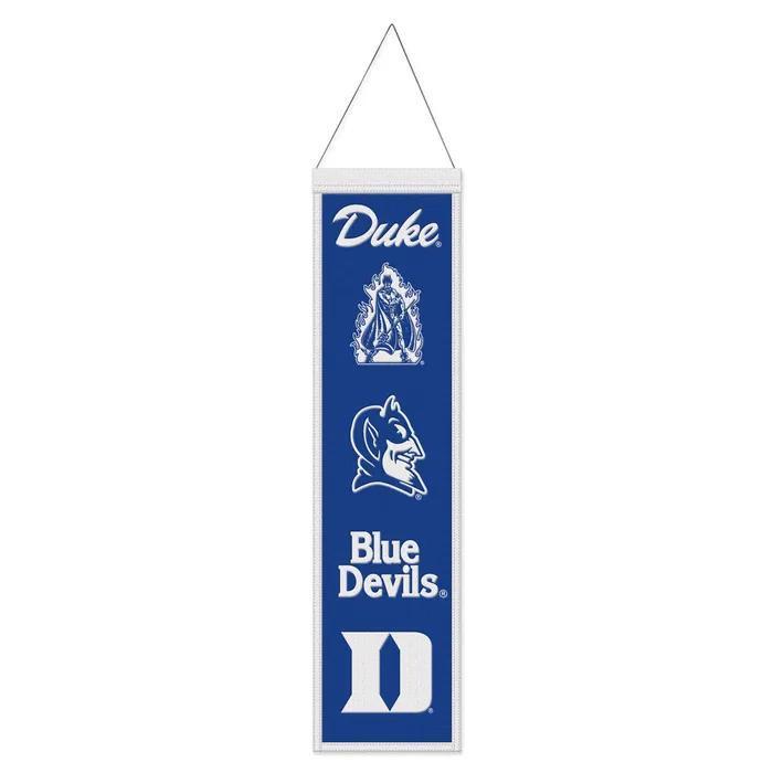 Duke Blue Devils College Vault Wool Banner – 8" x 32"