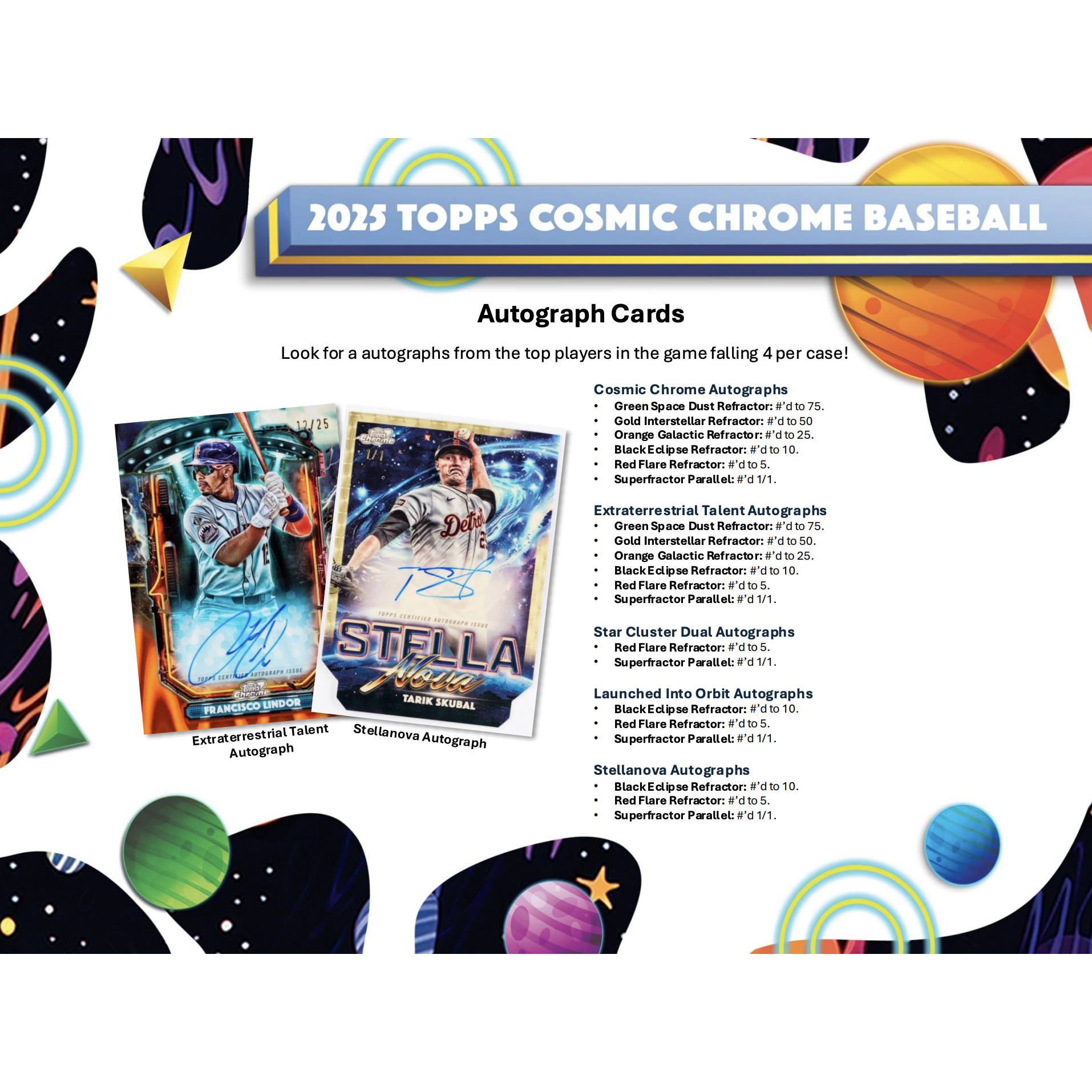2025 Topps Cosmic Chrome Baseball Hobby Box