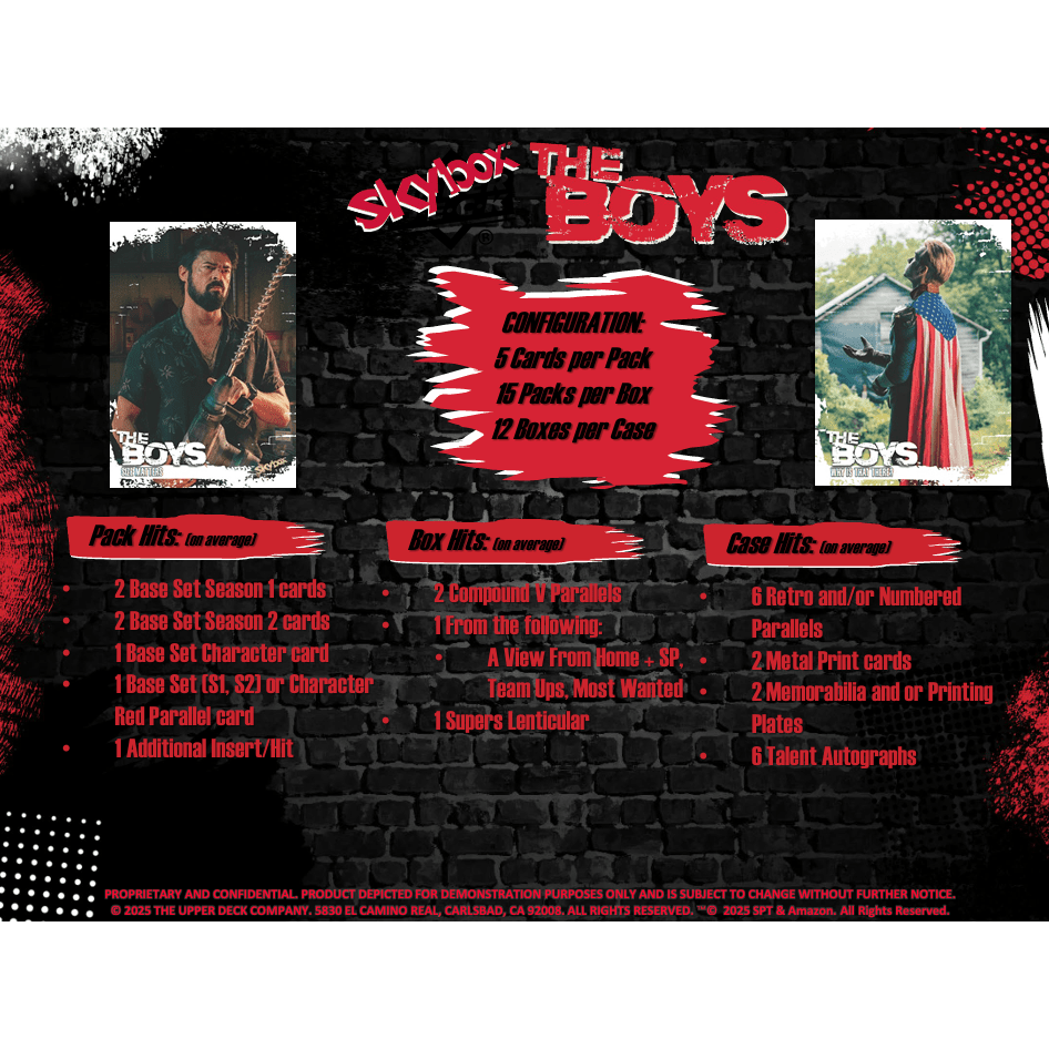2025 Upper Deck The Boys Season 1 & 2 Hobby Pack